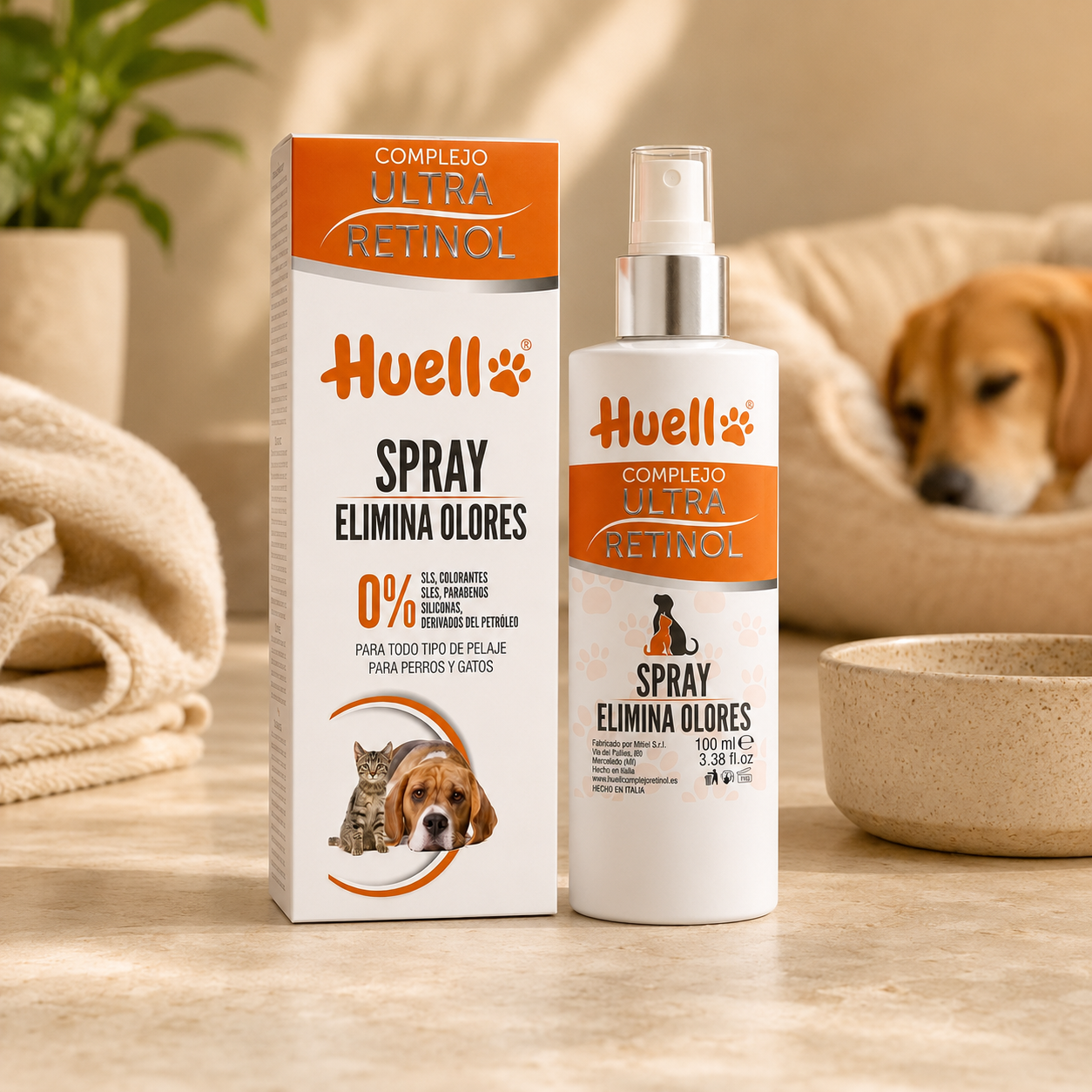 Huella™ Spray Elimina Olores para un hogar fresco, todos los días.