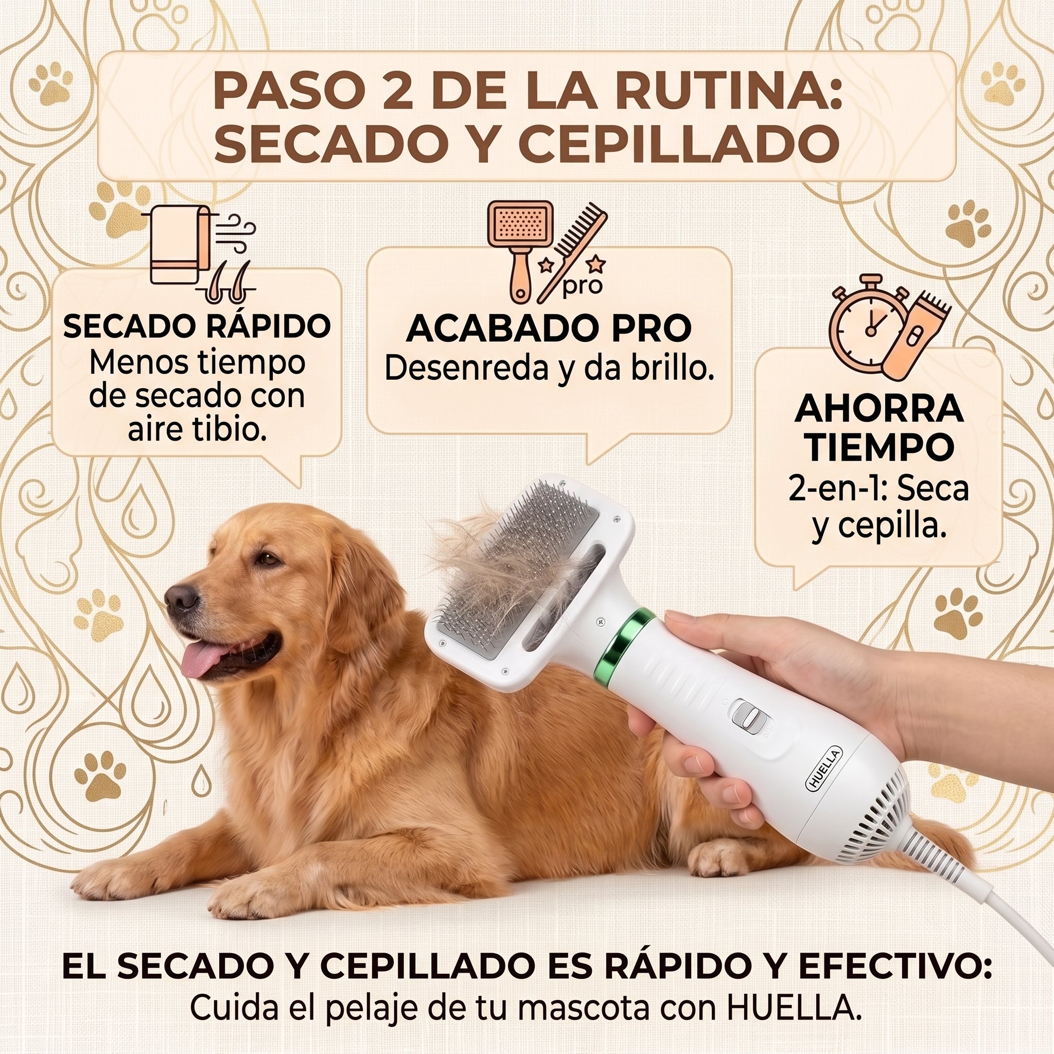 Huella™ Cortapelos Cuidado Total, sin miedo   a malos cortes