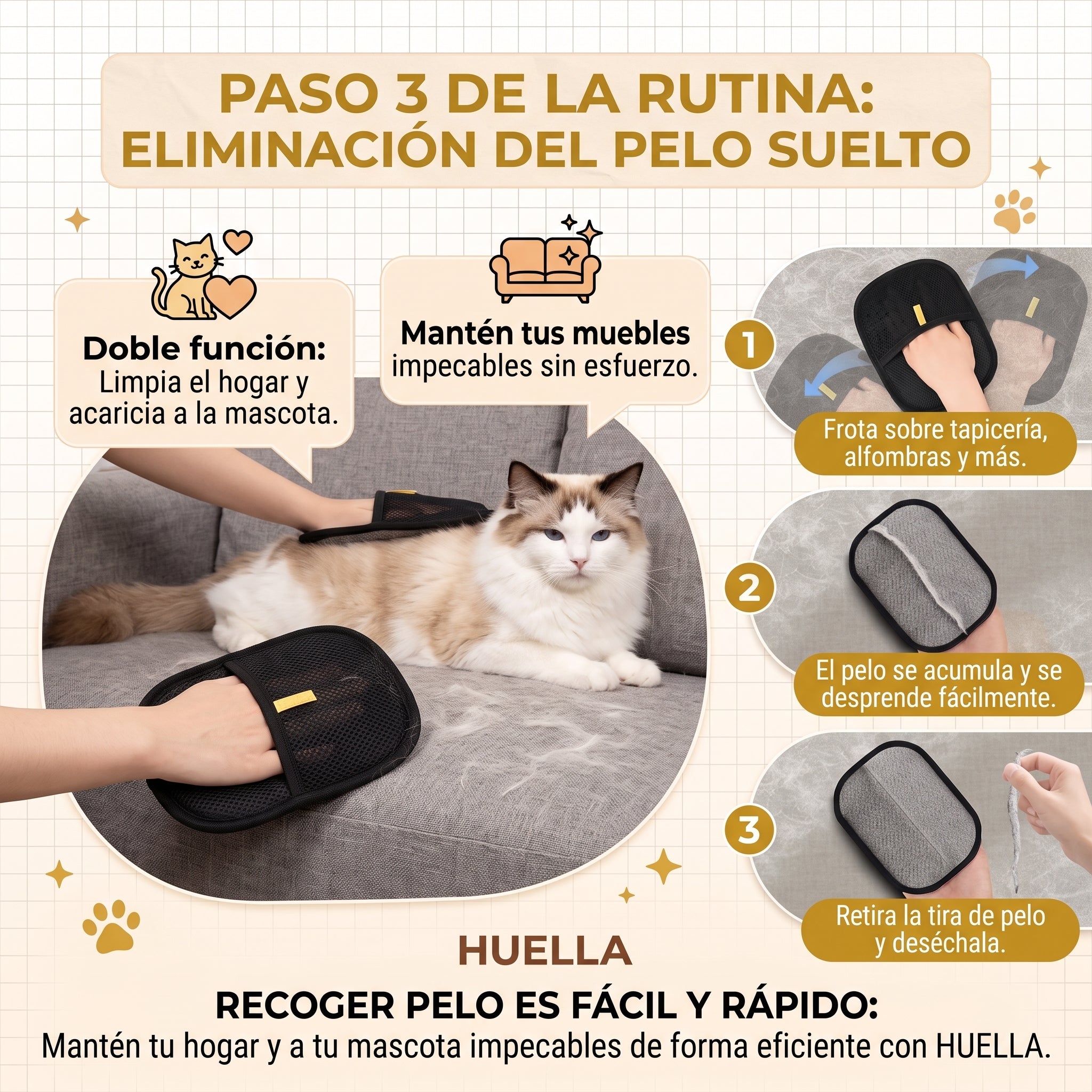 Huella™ Cortapelos Cuidado Total, sin miedo   a malos cortes