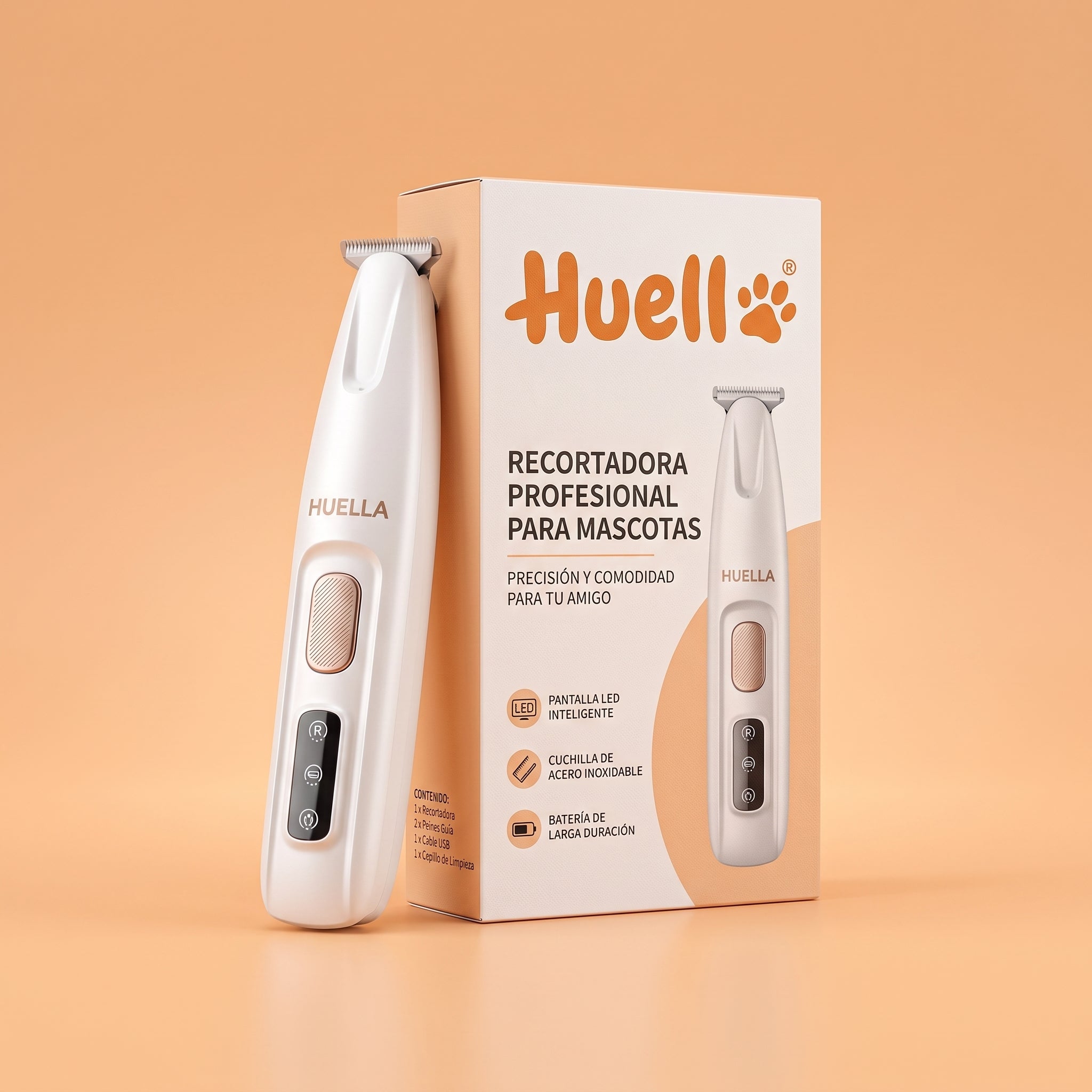 Huella™ Cortapelos Cuidado Total, sin miedo   a malos cortes